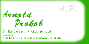 arnold prokob business card